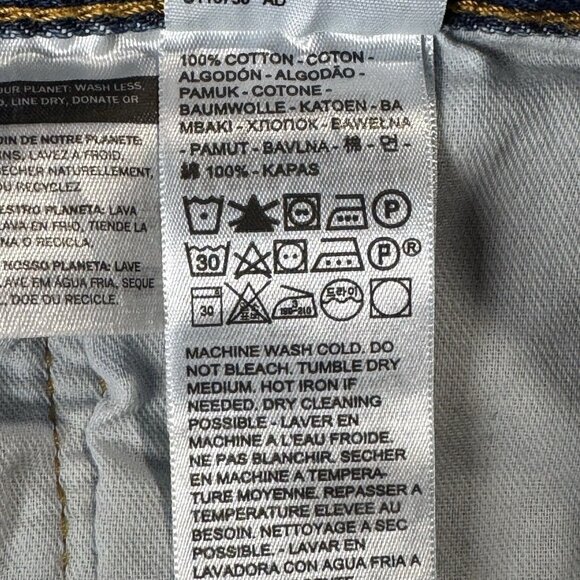 Levis 501 Jeans Mens 40x30 Blue Original Straight Medium Wash Denim Button Fly - Picture 6 of 11